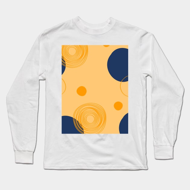 Abstract circle pattern Long Sleeve T-Shirt by Word and Saying